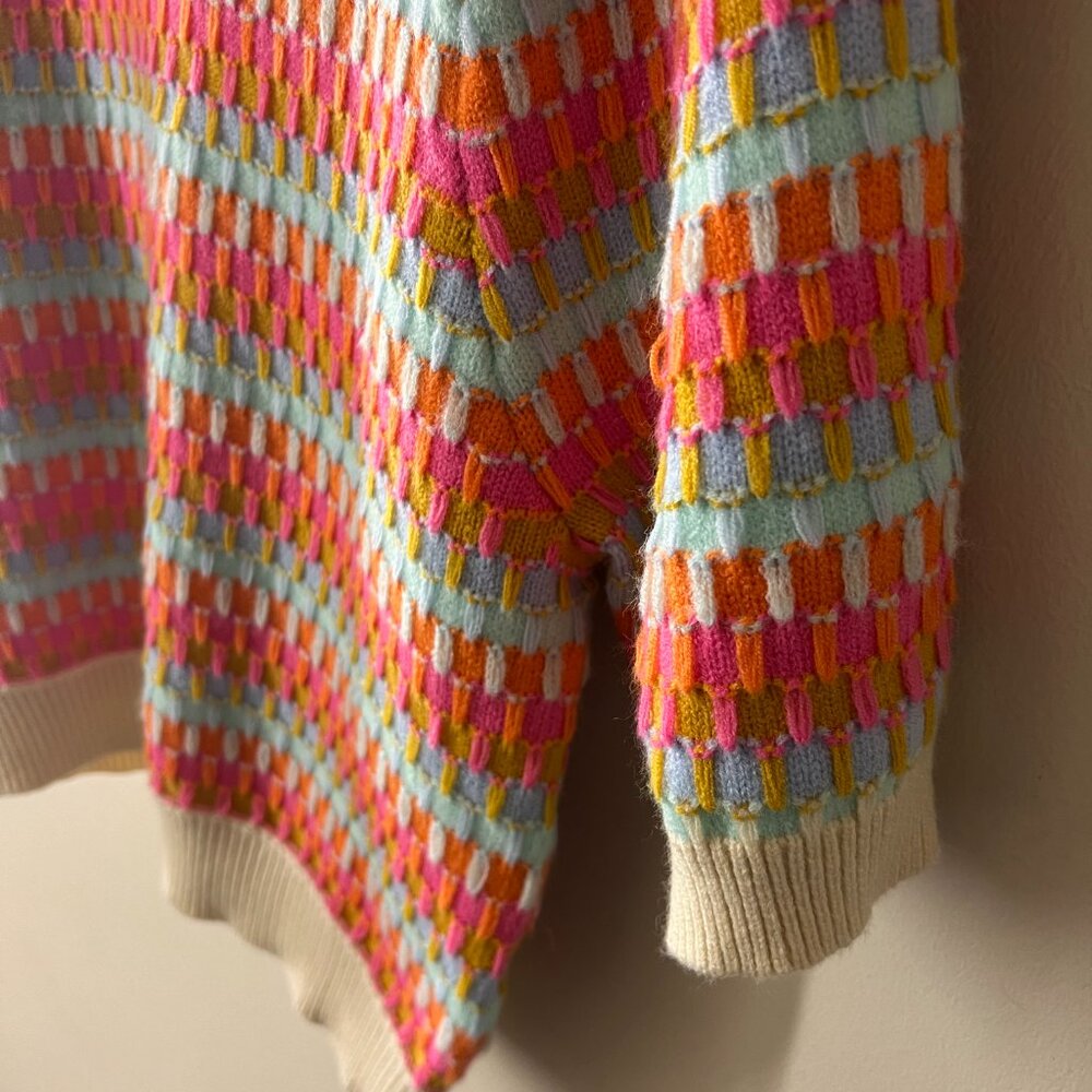 THML Colorful Rib Quarter Sleeve Sweater - Picture 7 of 7